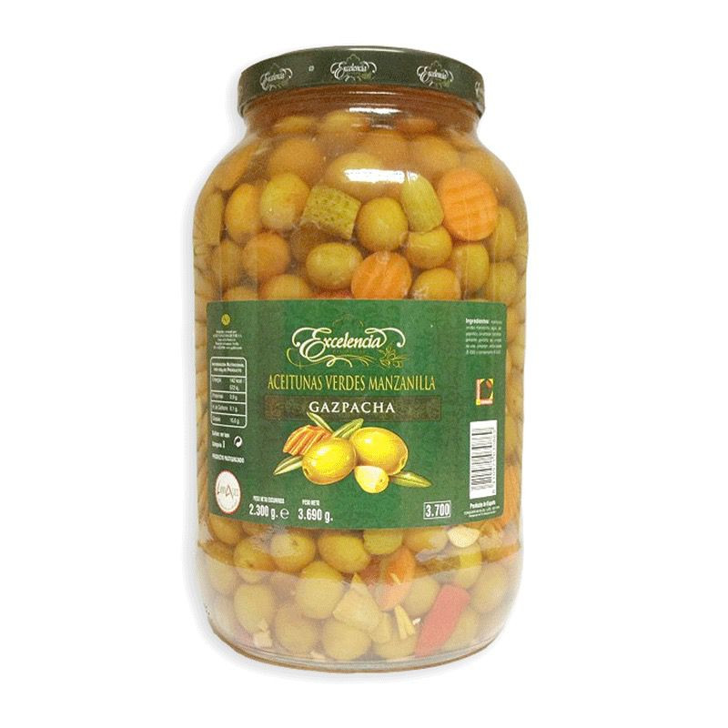 ACEITUNAS GAZPACHAS 200/220 BARRIL 6/800g